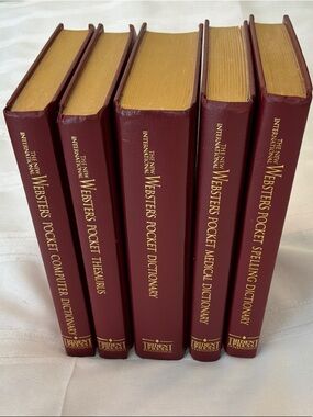 Pocket Dictionary Set - Burgundy